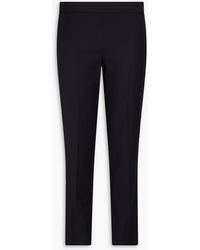Emporio Armani - Wool-blend Tapered Pants - Lyst