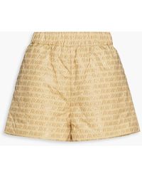 ROTATE BIRGER CHRISTENSEN - Kensa Logo-print Quilted Recycled Shell Shorts - Lyst