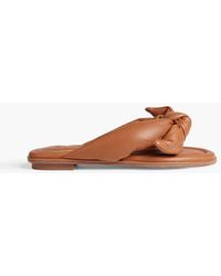 Alexandre Birman - Soft Clarita Bow-embellished Padded Leather Sandals - Lyst