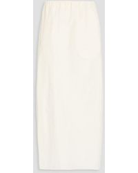 Loulou de Saison - Carmen Cotton And Silk-blend Midi Skirt - Lyst