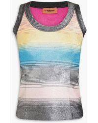 Missoni - Metallic Space-dyed Knitted Tank - Lyst