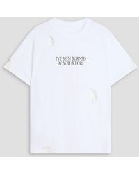 Coperni - Disney Distressed Printed Cotton-jersey T-shirt - Lyst