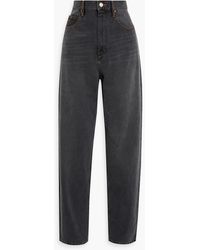 Isabel Marant - Corsy Faded High-rise Tapered Jeans - Lyst