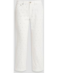 Rag & Bone - Dre Crystal-embellished Boyfriend Jeans - Lyst