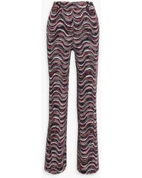 Missoni - Metallic Crochet-knit Bootcut Pants - Lyst