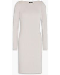 James Perse - Ribbed Cotton And Cashmere-blend Jersey Dress - Lyst