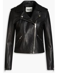 Claudie Pierlot - Leather Biker Jacket - Lyst