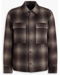 Rag & Bone - Austin Checked Wool-Blend Flannel Overshirt - Lyst