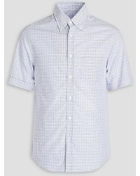 Dunhill - Checked Cotton-poplin Shirt - Lyst