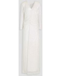 byTiMo - Gerafftes maxikleid aus tüll mit pailletten - Lyst