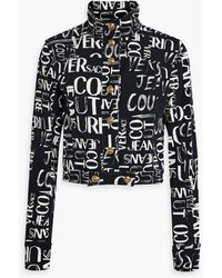 Versace - Logo-print Denim Jacket - Lyst