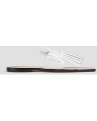 Marni - Fringed Leather Sandals - Lyst