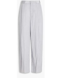 Emporio Armani - Crinkled Shell Pants - Lyst
