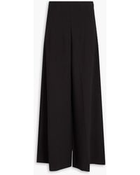 STAUD - Caleb Crepe Wide-Leg Pants - Lyst