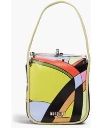 Moschino - Printed Faux Leather Tote - Lyst