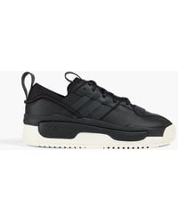 Y-3 - Neoprene And Leather Sneakers - Lyst