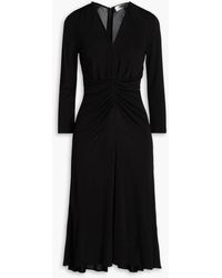 Diane von Furstenberg - Ruched Jersey Midi Dress - Lyst