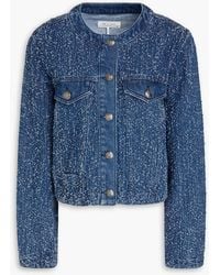 Rag & Bone - Cora Frayed Denim Jacket - Lyst