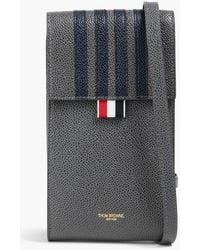 Thom Browne - Smartphone-pochette aus narbenleder - Lyst