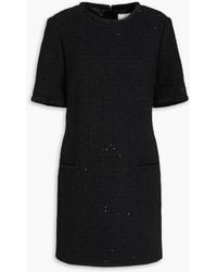 Claudie Pierlot - Minikleid aus bouclé-tweed mit pailletten - Lyst