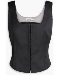 Jonathan Simkhai - Carly Satin-Twill Bustier Top - Lyst