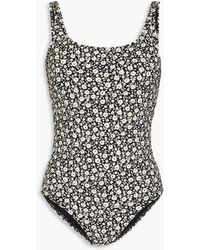Tory Burch - Floral-print Swimsuit - Lyst