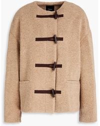 Theory - Wool-blend Fleece Jacket - Lyst