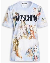 Moschino - T-shirt aus baumwoll-jersey mit print - Lyst
