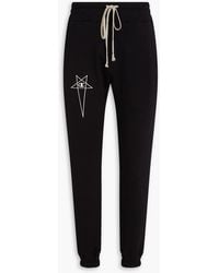 Rick Owens - French Cotton-Terry Sweatpants - Lyst