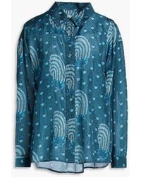 HANNAH - Stevie Printed Silk Shirt - Lyst