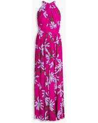 Diane von Furstenberg - Ziva Floral-print Crepe De Chine Maxi Dress - Lyst