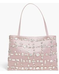 16Arlington - Suki Crystal-embellished Satin Shoulder Bag - Lyst