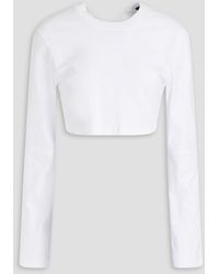 Jacquemus - Piccola Cropped Cotton-jersey Top - Lyst