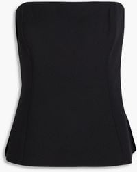 Veronica Beard - Astrid Strapless Stretch-crepe Bustier Top - Lyst