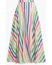Cara Cara - Aquinnah Striped Cotton-voile Maxi Skirt - Lyst