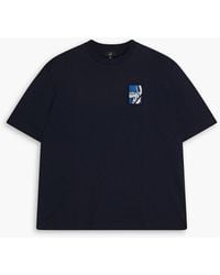 Dunhill - T-shirt aus baumwoll-jersey mit print - Lyst