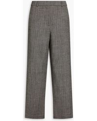 Co. - Herringbone Wool Wide-leg Pants - Lyst