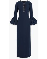 Marchesa - Cutout Embellished Crepe Gown - Lyst