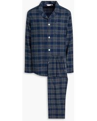 Derek Rose - Checked Cotton-flannel Pajama Set - Lyst