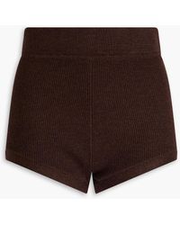 Rag & Bone - Selah Ribbed Wool-blend Shorts - Lyst