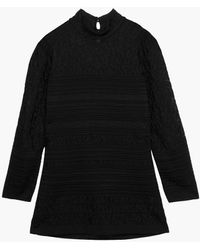 Roberto Cavalli - Ribbed And Jacquard-knit Turtleneck Sweater - Lyst