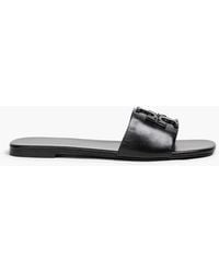 Tory Burch - Ines Embellished Leather Slides - Lyst