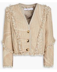 IRO - Negila Cropped Bouclé-tweed Jacket - Lyst