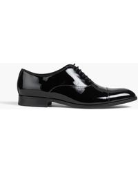 Emporio Armani - Patent-leather Oxford Shoes - Lyst