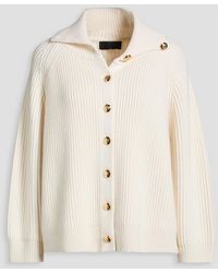 Nili Lotan - Deryl Ribbed Cashmere Cardigan - Lyst
