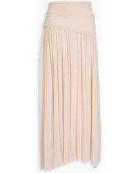 Philosophy Di Lorenzo Serafini - Gathered Mesh Midi Skirt - Lyst