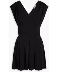 Sandro - Pleated Crepe Playsuit - Lyst