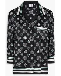 CASABLANCA - Printed Silk-Satin Shirt - Lyst