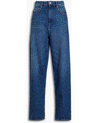 Isabel Marant - Corsy Faded High-rise Tapered Jeans - Lyst