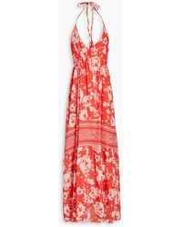 Ba&sh - Downtown Floral-print Cotton-gauze Maxi Dress - Lyst